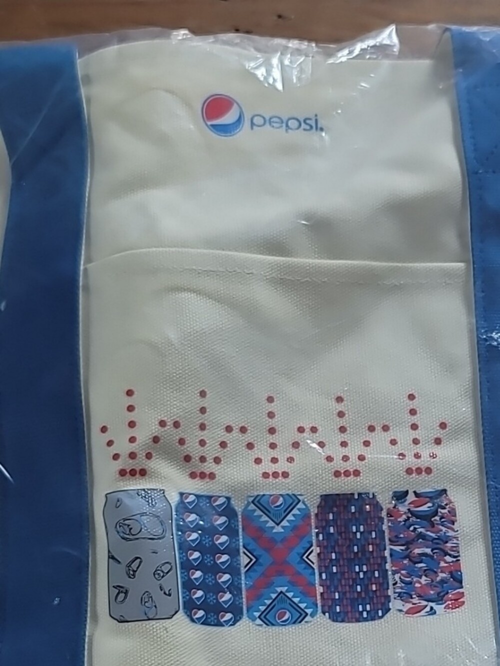 Pepsi Tote Bag, Made 2013 From Thick Canvas Materials.